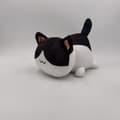 Katte plyslegetøj donut BlackWhite