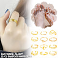 Miniatyrbilde 3 av 5: Hot 2025 Dame Tåring Knokering Sett Retro Boho Ankelring Smykke Silver One size
