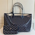 Miniatyrbild 1 av 5: Dam Tote Väska Mode Resväska Casual Axelväska Handväska Stor & Medium Ny Kungsblå Kungsblå Kungsblå Royal blue M
