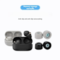 Miniatyrbillede 4 af 5: Varme 2025 Memory Foam Ørepuder til Sony WF-1000XM4 Bluetooth Hovedtelefoner Sort-M