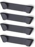 Four Pot Lid Racks, Wall-Mounted Pot Lid Racks, Drill-Free Storage Racks for Pot Lids, Suitable for Cutting Boards, Plates, Baking Trays, etc.