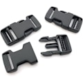 Miniatyrbillede 5 af 5: Hot 2025 16 stykker 20 mm brede webbing-alleer, sorte plastik-erstatningsspænder, spænder [DB]