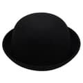1-delad plommonstop, filthatt, Charlie Chaplin-hatt, ridhatt (svart)