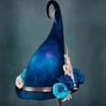 Häxhatt Blomsterranka Filtmössa Cosplay Performance Prop-lingling} Blue