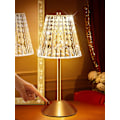 Miniatyrbillede 1 af 5: Hot 2025 Bordlampe Touch Lamper Sengelampe, 10-vejs Dæmpbar Bordlampe til Stue, 3 Farver Lille Lampe til Soveværelse, Genopladelig Crystal Table Lamp
