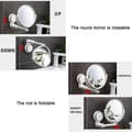 Miniatyrbild 4 av 5: Suction Cup Wall Mirror, Bathroom Mirror, Makeup Mirror, Wall-Mounted Mirror, 360° Adjustable Double-Sided Magnifying Mirror, Desk Mirror