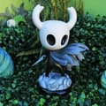 15 cm Hollow Knight spel-/animefigur, Hollow Knight poserbar docka, vit, en storlek passar alla.