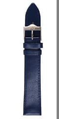 Armband 14/16/18 mm XL, enfärgad blå Blue 16mm/stålspänne