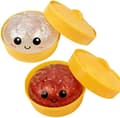 Blinkende dumplings, blød og sød blinkende dumplingæske, bløde og søde dumplinglegetøj, angstlindrende gadgets, blød og stresslindrende dej. 2pcs-c