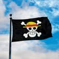 90*150 cm polyester pirat Luffy dödskalleflagga 150 cm