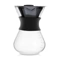 Miniatyrbillede 2 af 5: Manuel pour-over kaffemaskine, glaskrop, rustfrit stålfilter.