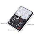 Miniatyrbild 4 av 5: Påskrabatt! Högkvalitativ Dc & Ac Yx-360tr Analog Mätinstrument Multimeter Multitester Säkring Diodskydd