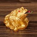 Miniatyrbild 3 av 5: Het 2025 Feng Shui Pengar Lyckosam Förmögenhet För Groda Padda Mynt Ornament Luc B B one size