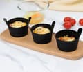 Miniatyrbillede 2 af 5: Airfryer tilbehørssæt, 6-delt sæt, æggeform, silikonebageform, BPA-fri, universal sort.