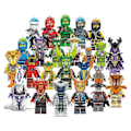 Miniatyrbild 1 av 5: Hett 2025 Set med 24 Ninja Minifigurer Byggklossar Leksaker Barnpresenter