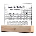 Periodisk tabell som inneholder ekte elementer, elementtabell, akryl periodisk tabell med 83 ekte prøver.