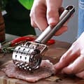 Miniatyrbillede 2 af 5: Kødhammer, sølvfarvet kødhammer i rustfrit stål, rulle type