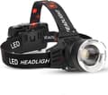 LED-hodelykt med oppladbart batteri, 90 000 lumen supersterk, 5
