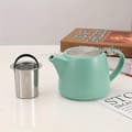 Autentisk japansk keramisk tekande | Si i rustfrit stål | Elegant og praktisk, det perfekte valg til eftermiddagste. Matte Turquoise