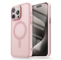 Kompatibel med iPhone 15 - MagSafe Matt Fodral - Rosrosa pink