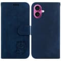 Kompatibel med iPhone 17 Plånboksfodral Tigeravtryck Läder Stötsäkert Telefonskal med Handledsrem-lingling} Dark blue Dark Blue