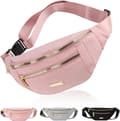 Unisex vattentät löparväska med justerbar midjeväska Pink