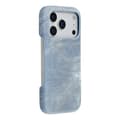 Kompatibelt med iPhone 17 Pro Max Magnetiskt Skal Denim Tyg Textur Läder + PC Stötsäkert Telefonskal-lingling} Multicolor Grey Blue
