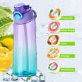 900 ml Air Starter Pack Vandflaske med Duftkapsler, Velegnet til Camping, Mørkeblå + Tilfældig Gave Dark blue + random 5 rings