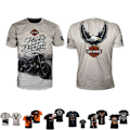 Miniatyrbild 7 av 7: Häftig 2025 HarleyDavidson Motorcykel T-shirt Herr Sommar Casual Kortärmad AA A M