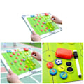 Miniatyrbillede 2 af 2: Varm 2025 Aluminium Legering Fodbold Magnetisk Taktiktavle Multicolor
