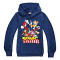 Sonic the Hedgehog-hoodie för pojkar, marinblå navy blue 150cm