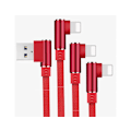 Miniatyrbild 1 av 5: Paket 90 Graders USB Data Laddare Snabbkabel för iPhone (1M-2M-3M)