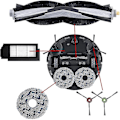 Miniatyrbild 4 av 5: Heta 2025 Reservdelar för Ecovacs X1 Plus Robotdammsugare -ayane