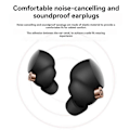 Miniatyrbilde 2 av 5: Varme 2025 Memory Foam Øreputer for Sony WF-1000XM4 Bluetooth Hodetelefoner Svart-M