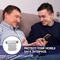 Pikkukuva 5 / 5: Uusi 2025 4 kpl pölysuoja iPhone 12 -sarjan USB:lle - Musta 4 kpl