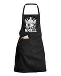 Miniatyrbillede 1 af 2: King of Barbecue - Forklæde - Sort black one size