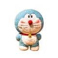 Lockigt hår Doraemon Plysch - Klassisk Blå Fet Gosedjur, 43cm