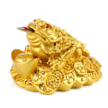 Miniatyrbild 4 av 5: Het 2025 Feng Shui Pengar Lyckosam Förmögenhet För Groda Padda Mynt Ornament Luc B B one size