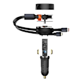 Miniatyrbild 8 av 11: Baseus Enjoyment 2-i-1 Biladdare 30W Svart (CGTX000001)