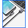 Miniatyrbild 5 av 11: Ugreen USB-A till USB-C Kabel 3A 2m Grå - Vinklad Design