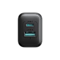 Miniatyrbild 11 av 11: Joyroom JR-TCF13 Väggladdare USB-C/USB-A 25W SFC/PPS/PD - Svart