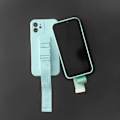 Miniatyrbild 11 av 11: Skyddande Geléetui med Repkedjeväska för iPhone XR - Marinblå