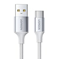 Miniatyrbild 1 av 11: Ugreen US288 60409 USB-A till USB-C Kabel QC 3.0 3A 3m - Vit
