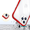 Miniatyrbild 6 av 7: Transparent 3-i-1 skal för iPhone 11 Pro Max/ gelstativ med röd