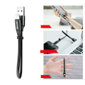 Miniatyrbild 10 av 11: Baseus Nimble USB-A till Lightning Kabel 2A 0/23m - Svart