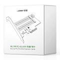 Miniatyrbild 5 av 11: Ugreen PCIe 3.0 x4 M.2 SSD Adapter för M-Key/B-Key Svart (CM302)
