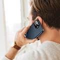 Miniatyrbild 9 av 11: Dux Ducis Fino skyddsfodral med nylonmaterial iPhone 14 Pro blå