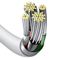 Miniatyrbild 7 av 11: Baseus Superior USB till Lightning Kablage 2/4A 1m Vit (CALYS-A0