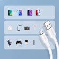 Miniatyrbild 7 av 7: Ugreen US289 60142 Mikro USB till USB-A Kabel 1/5m - Vit