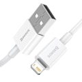 Miniatyrbild 2 av 11: Baseus Superior USB till Lightning Kablage 2/4A 1m Vit (CALYS-A0